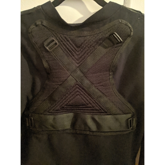 FINAL PRICE Unique Black Leather Sweatshirt S/M One of a Kind - Picture 5 of 6